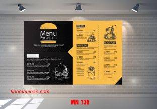 Mẫu Menu MN 130