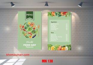 Mẫu Menu MN 138