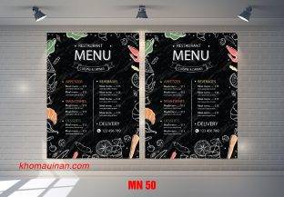 Mẫu Menu MN 50