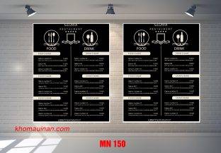 Mẫu Menu MN 150