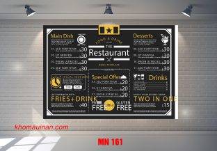 Mẫu Menu MN 161