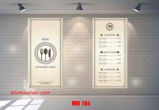 Mẫu Menu MN 164