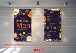 Mẫu Menu MN 173