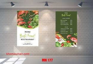 Mẫu Menu MN 177