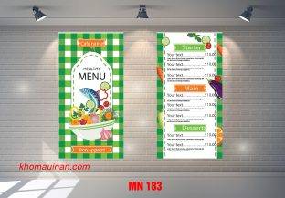 Mẫu Menu MN 183