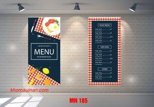 Mẫu Menu MN 185