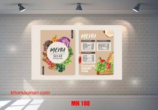 Mẫu Menu MN 188